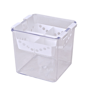 水培郁金香花盆定植篮塑料玻璃绿萝透明方形花瓶种球固定水养器皿