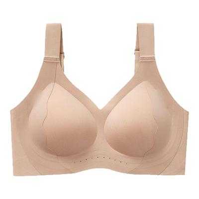 古今大码内衣女胖mm粉底液肤隐形无痕薄款提拉大胸显小聚拢文胸罩