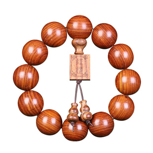 精装六大檀木小叶紫檀红木手串男款20绿檀金丝檀黄花梨佛珠一件代