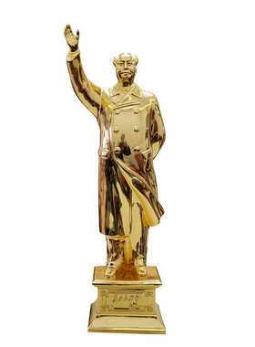 韶之红装饰摆件黄铜贴24K真金