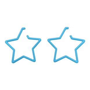 五角星耳钉女多巴胺蓝色夸张高级感亚比耳饰紫色千禧辣妹耳环耳夹