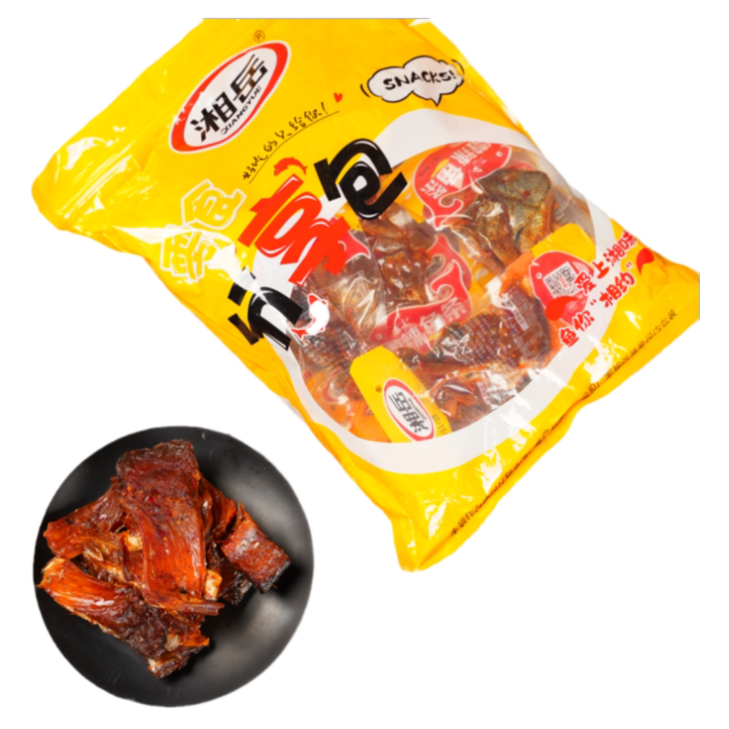 湘岳香辣鱼排鱼块手撕鱼条零食湖南风味麻辣海鲜开袋即食下饭菜