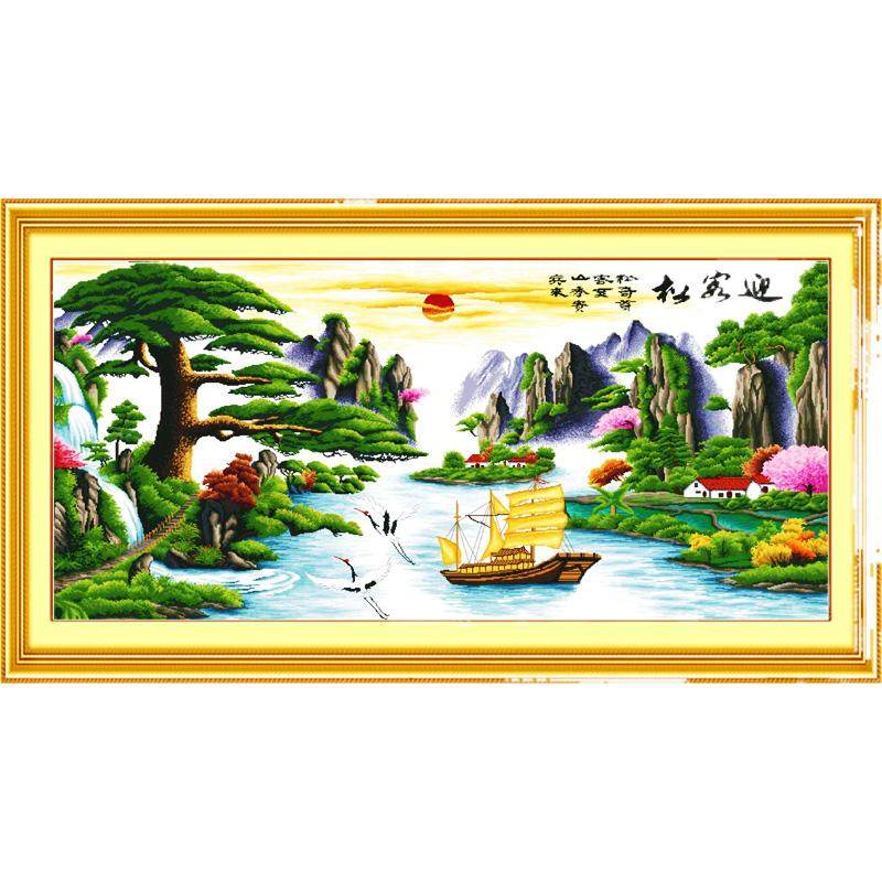 已绣好成品拍再送1幅可裱框发货