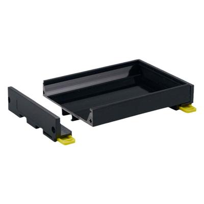 PDM72薄侧板窄PCB外壳端子台支架DIN35导轨安装壳塑胶模组架72mm