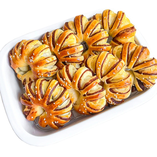 老式红豆沙圈面包整箱早餐手撕夹心糕点饱腹充饥零食休闲食品小吃