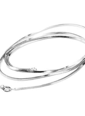 925纯银锁骨链情侣意大利工