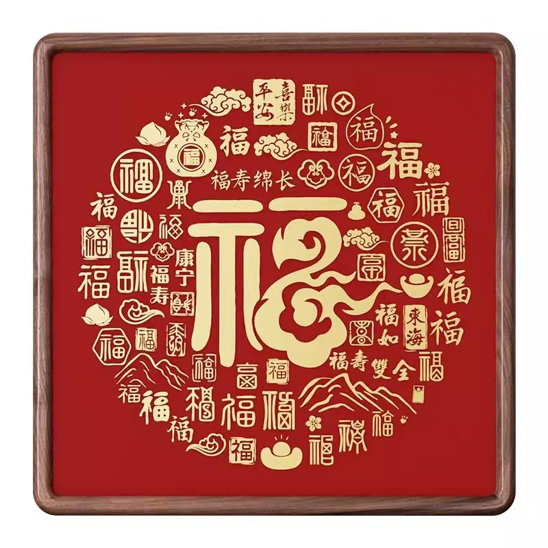 天官赐福桌面摆件客厅装饰画