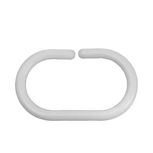 浴帘窗帘床帘挂钩钩子吊环挂环开口拉环塑料圆圈配件C型活扣