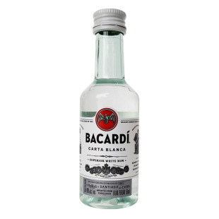 百加得Bacardi白朗姆酒烘焙基酒50ml莫吉托rum自由古巴