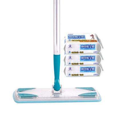 加厚静电除尘纸懒人拖地吸尘纸吸毛拖布一次性免洗地板清洁湿巾