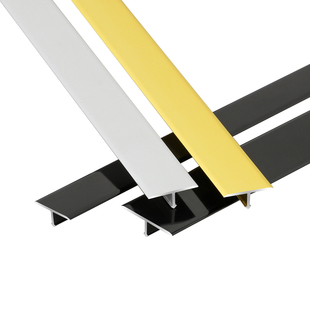 铝T字条 香槟色t字收边条 瓷砖T型扣卡条背景墙装饰线条 T型压条