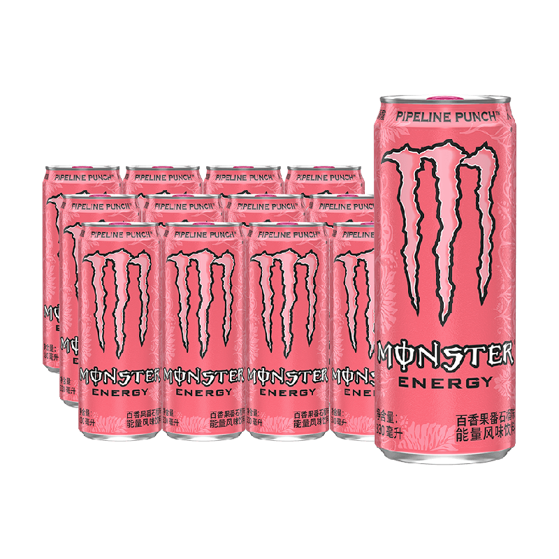 可口可乐Monster牛磺酸维生素功能饮料百香果番石榴味（粉魔爪）