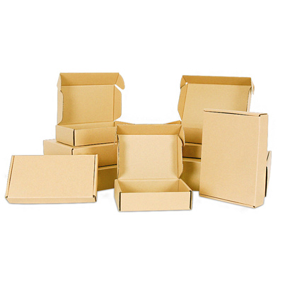 牛皮纸飞机盒，扁平纸盒子