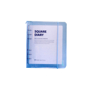 韩国Jamstudio透明闪闪胶套A6宽版活页本万年历月计划日程记事本