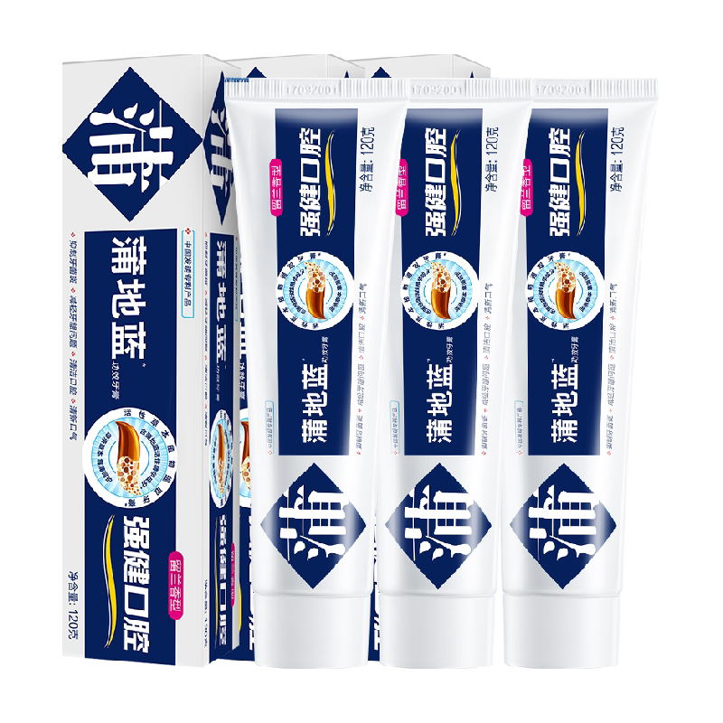 蒲地蓝强健口腔留兰味牙膏