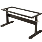 手摇式可升降桌腿小尺寸茶几底座手动可调节小型桌面支架带滑轮