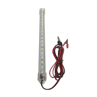 12vled灯管夜市灯地摊灯高亮DC12VLED节能灯泡夹蓄电池电瓶长条灯