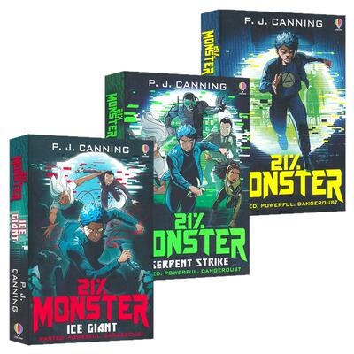 21% Monster  Ice Giant  Serpent Strike 21% 怪兽系列  3册 儿童科幻冒险故事 外星人 青少年课外读物 英文原版进口图书