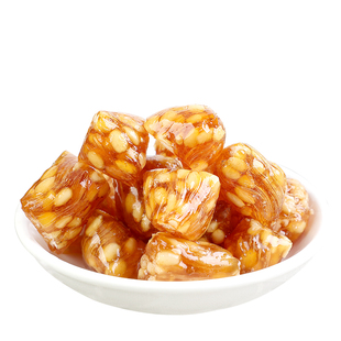 苏州特产新大名手工独立包装松仁粽子糖58克办公室零食松子糖果