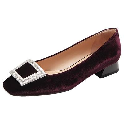 莱尔斯丹商场同款时尚低跟单鞋女