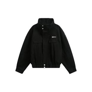 MRNEARLY美式潮牌重磅水洗做旧夹克男新款宽松cleanfit上衣外套