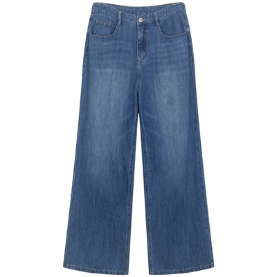 商场同款天丝冰牛仔裤直筒裤长裤