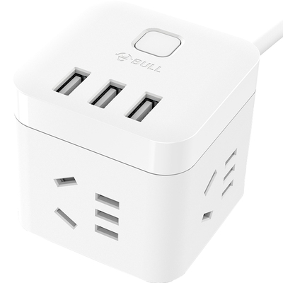 魔方智能插座多孔少女USB家用