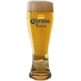 进口科罗娜啤酒杯无铅加厚精酿小麦啤酒杯酒吧KTV扎啤杯定制logo