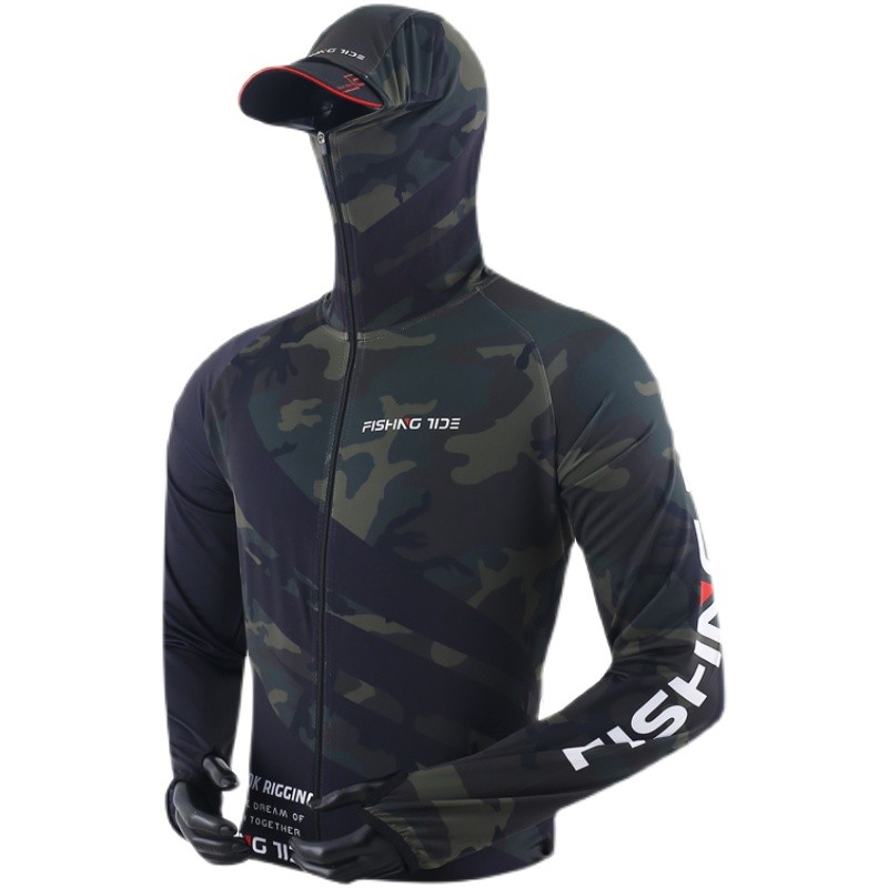 新品钓鱼防晒服男速干矶钓海钓服钓冰丝套装夏季户外竞技垂钓路亚