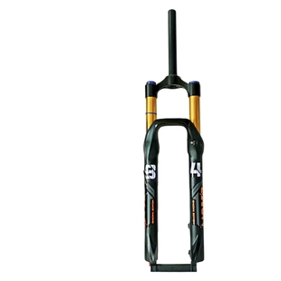 正品玛卡威山地车前叉34管140行程AM高强度气叉阻尼快拆气压前叉