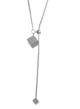 2025秋冬长款小方糖毛衣链项链女