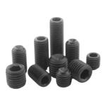 12.9级凹端紧定内六角螺丝机米镀镍顶丝无头螺钉M1.6M2.5M3M4-M10