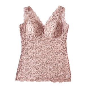 爱比娜无钢圈大码文胸柔软蕾丝背心胸罩套头本命年红色美背内衣女