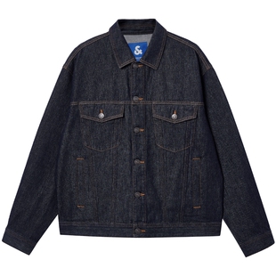 杰克琼斯原色牛仔外套男款春季新款复古潮流翻领休闲夹克上衣男装