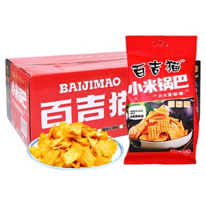 百吉猫小米锅巴68g香辣整箱