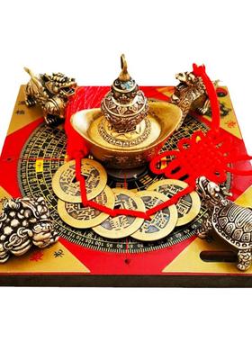 纯铜聚财阵客厅门店公司招财摆件