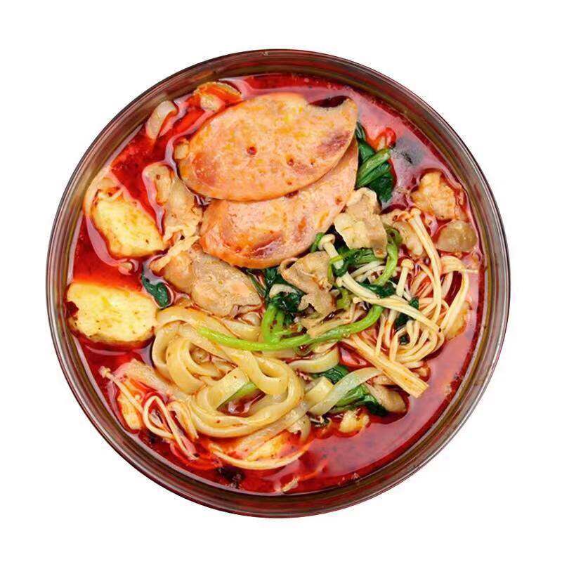 5袋郦莹老式黏糊麻辣烫细冷面东北特产川天椒麻辣面方便速食