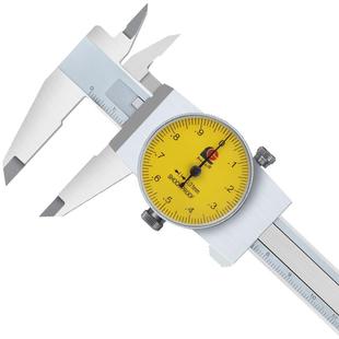 广陆上工带表卡尺0-150mm高精度不锈钢代表油游标卡尺0-200-300mm