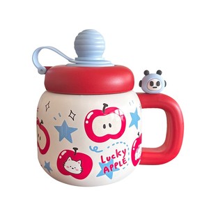 大肚杯女生高颜值不锈钢吸管保温水杯大容量胖胖便携杯子办公室