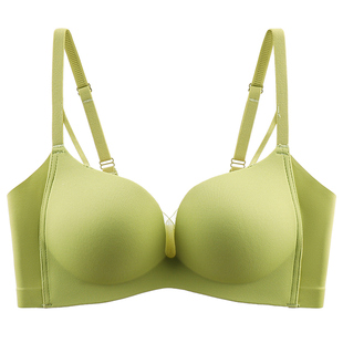 内衣女小胸聚拢显大加厚3CM超厚上托防下垂收副乳无钢圈无痕文胸