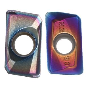 纳米蓝七彩铣刀片高硬淬火不锈钢APMT1135PDER-H2/1604-M2刀粒