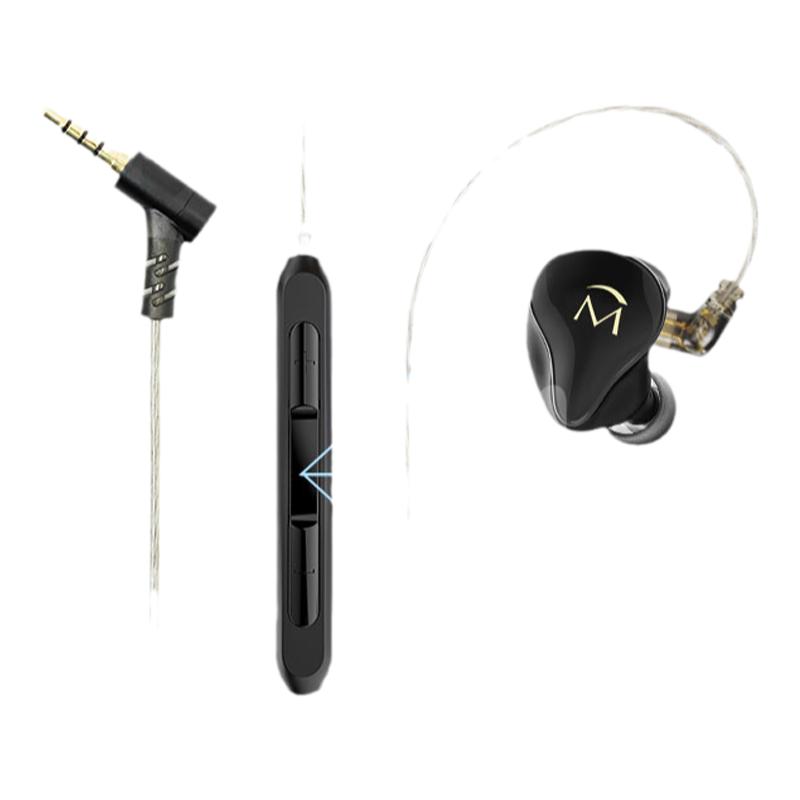 山灵MUSIC 1入耳式有线动圈HIFI耳机3.5mm插头可换线带麦音乐耳塞