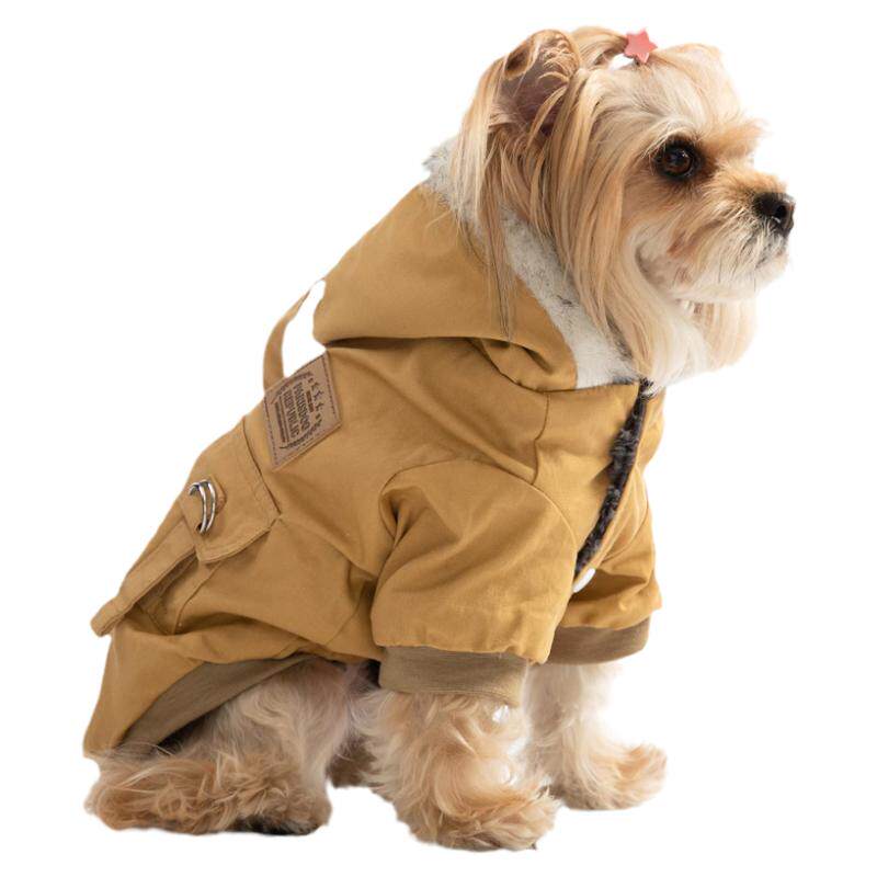 狗狗冬季加厚绒衣服小型犬冲锋衣