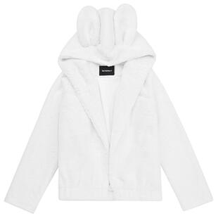 Sei Carina Y兔子毛绒套装上衣女宽松休闲连帽开衫外套短裤高级感