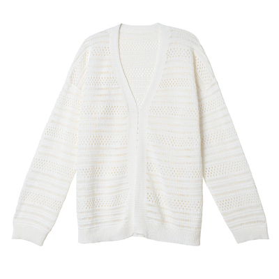 322WORKHOUSE和纸纱宽松针织开衫