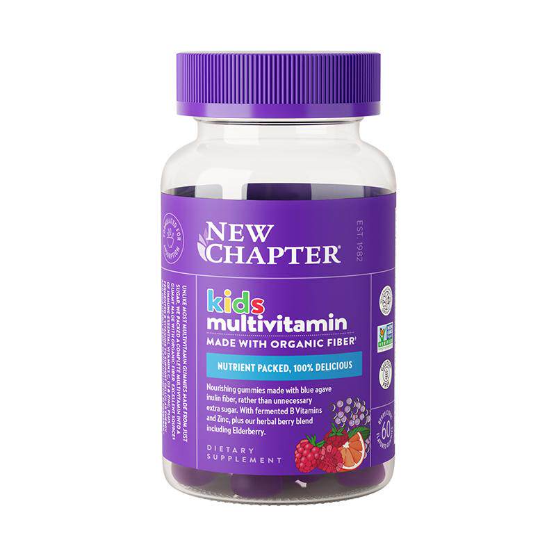 NewChapter新章有机儿童维生素软糖多维锌d3补锌复合维生素免疫力