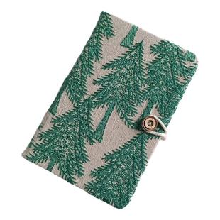 A5布艺刺绣笔记本A6便携随身记事本学生记录笔记空白手账本日记本