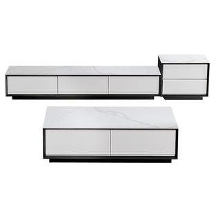 政府补贴全友家居家用客厅储物落地电视柜子组合现代简约岩板茶几