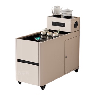 智能可移动茶几自动上水烧水壶一体茶台边几柜2025新款沙发侧边柜