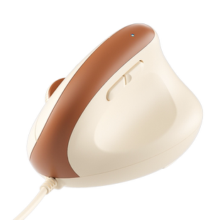 BOW 人体工程学有线鼠标垂直立式笔记本台式电脑女生办公通用静音